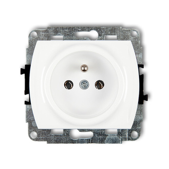 KARLIK TREND GP-1z Mechanizm gniazda pojedynczego z uziemieniem 2P+Z (bez przesłon torów prądowych)