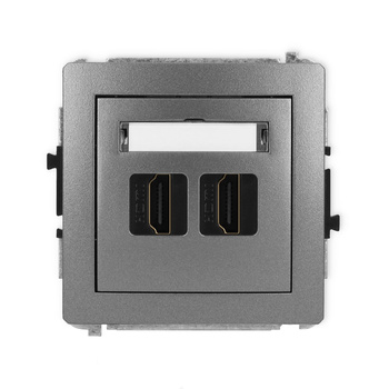 KARLIK DECO 11DHDMI-4  Gniazdo podwójne HDMI 2.0