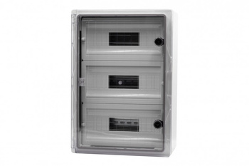 F-ELEKTRO F1.0143 Szafa MP 350x500x190IP65 drzwi przeźroczyste 3 rzęd 45 mod