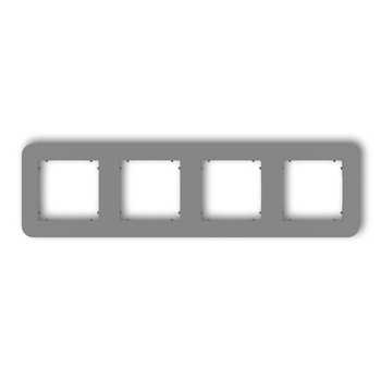 KARLIK MINI 27MRTZ-4 Ramka uniwersalna poczwórna zaokrąglona z tworzywa