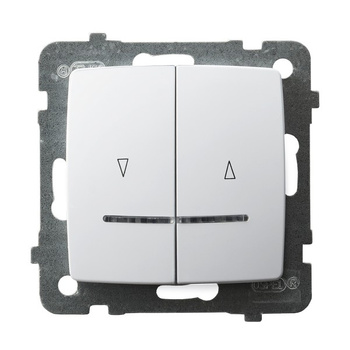 OSPEL KARO ŁP-7SS/m/00 Łącznik żaluzjowy, zwierny, z podświetleniem