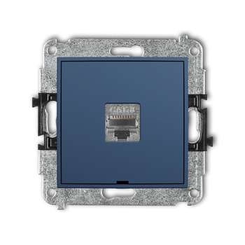 KARLIK MINI 64MGKBO-11 Mechanizm gniazda komputerowego pojedynczego 1xRJ45, kat. 8, ekranowany, 8-stykowy, bez pola opisowego