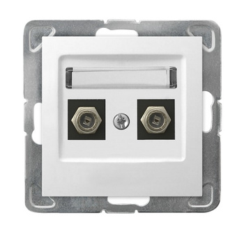 OSPEL IMPRESJA GPA-2YF/m/00 Gniazdo antenowe typu F podwójne