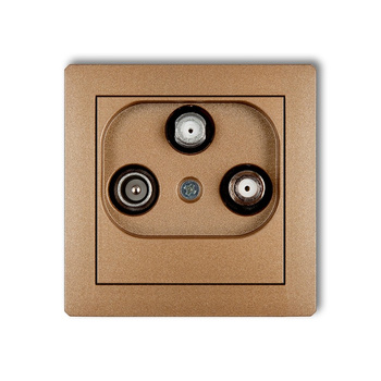 KARLIK DECO 8DGSN  Gniazdo abonenckie 2 wyjścia SAT + TV