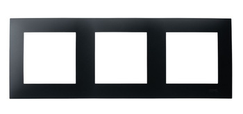 OSPEL SZAFIR R-3Z/33 Ramka potrójna czarny metalik