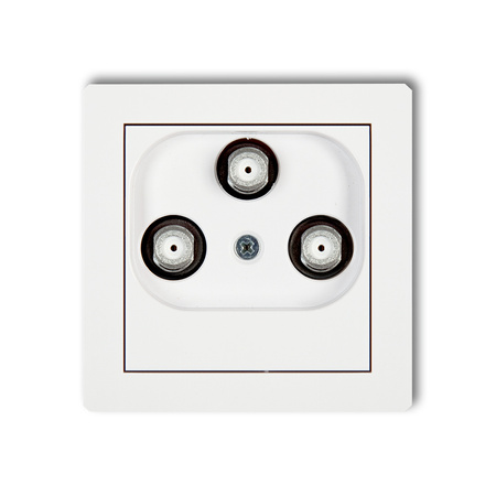 KARLIK DECO 25DGMV  Gniazdo multimedialne 3F DATA (Vectra)