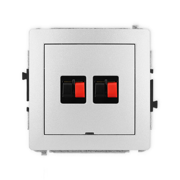 KARLIK DECO 7DGGBO-2  Gniazdo głośnikowe podwójne