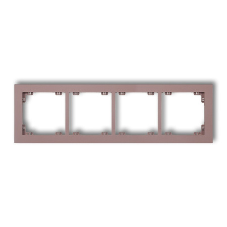 KARLIK DECO 42DR-4 Ramka uniwersalna podczwórna z tworzywa DECO Pastel Matt