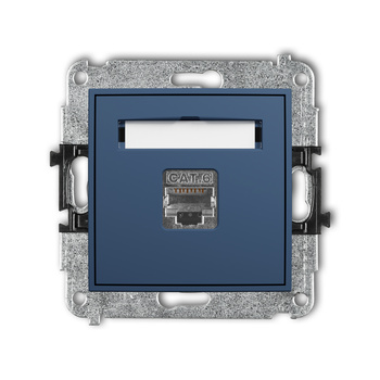 KARLIK ICON 64IGK-1e Mechanizm gniazda komputerowego pojedynczego 1xRJ45, kat. 5e, ekranowany, 8-stykowy