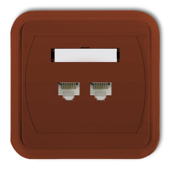 KARLIK LIZA 4GLK-4   Gniazdo komputerowe podwójne 2xRJ45