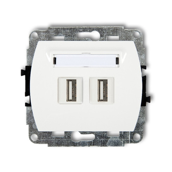 KARLIK TREND GUSB-2  Gniazdo podwójne 2xUSB A-A 2.0