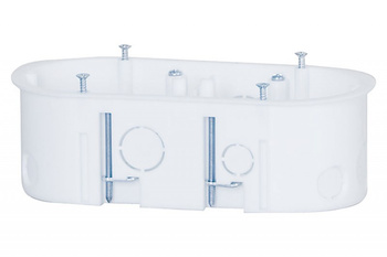 F-ELEKTRO Puszka końcowa 2x60 do płyt gipsowych F1.0010