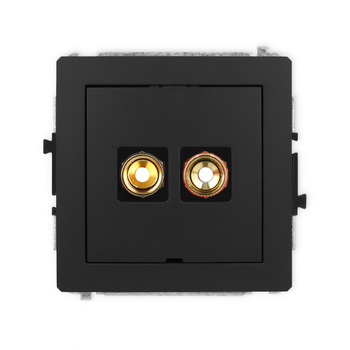 KARLIK DECO 12DGGBO-4  Gniazdo głośnikowe pojedyńcze