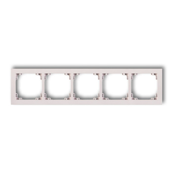 KARLIK DECO 40DR-5 Ramka uniwersalna pięciokrotna z tworzywa DECO Pastel Matt