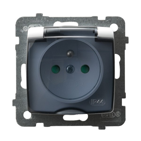 OSPEL KARO GPH-1SZP/m/00/d Gniazdo bryzgoszczelne z/u IP-44 Przesłony