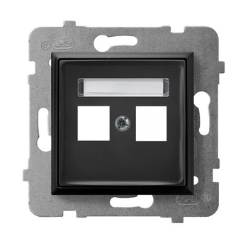 Ospel aria GPK-2U/p/33 Obudowa gniazda podwójnego typu Keystone prosta