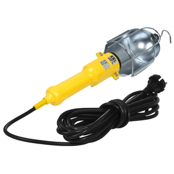 Plastrol Lampa warsztatowa z wyłącznikiem LWP-1/5 IP20 E-27 5m W-98571