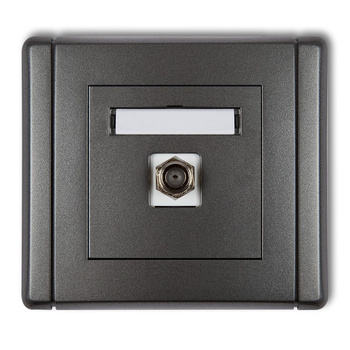 KARLIK FLEXI 11FGF-1.1  Gniazdo antenowe pojedyncze typu F (SAT) pozłacane