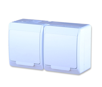 Hermes gniazdo hermetyczne natynkowe podwójne