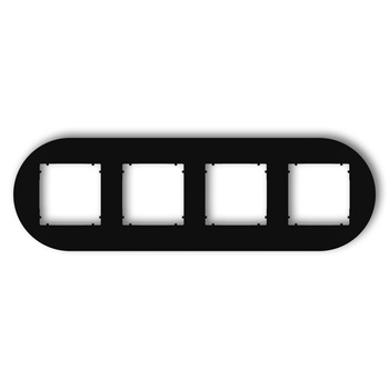 KARLIK MINI 12MRTO-4 Ramka uniwersalna poczwórna okrągła z tworzywa