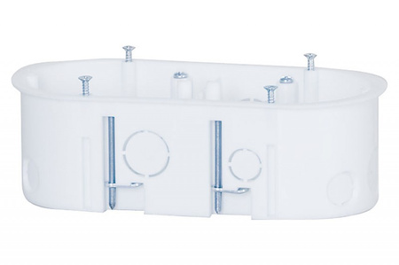 F-ELEKTRO Puszka końcowa 2x60 do płyt gipsowych F1.0010