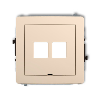 KARLIK DECO 1DGMBO-2P  Gniazdo multimedialne podwójnego bez modułu