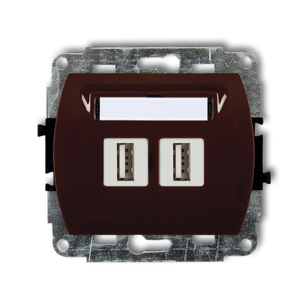 KARLIK TREND 4GUSB-2  Gniazdo podwójne 2xUSB A-A 2.0