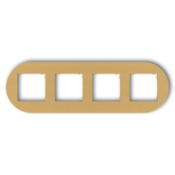 KARLIK MINI 29MRTO-4 Ramka uniwersalna poczwórna okrągła z tworzywa