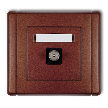 KARLIK FLEXI 9FGTV-1  Gniazdo antenowe pojedyncze TV