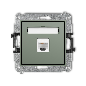 KARLIK ICON 61IGK-7 Mechanizm gniazda komputerowego pojedynczego 1xRJ45, kat. 6A, 8-stykowy