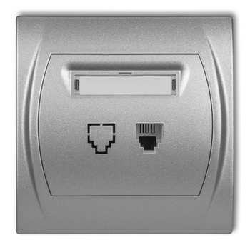 KARLIK LOGO 7LGT-1  Gniazdo telefoniczne pojedyncze 1xRJ11