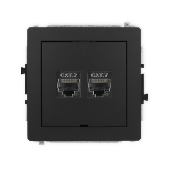 KARLIK DECO 12DGKBO-10  Gniazdo komputerowe podwójne 2xRJ45