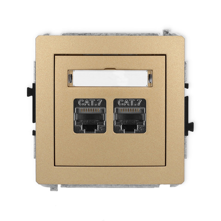 KARLIK DECO 8DGK-10 Gniazdo komputerowe podwójne 2xRJ45