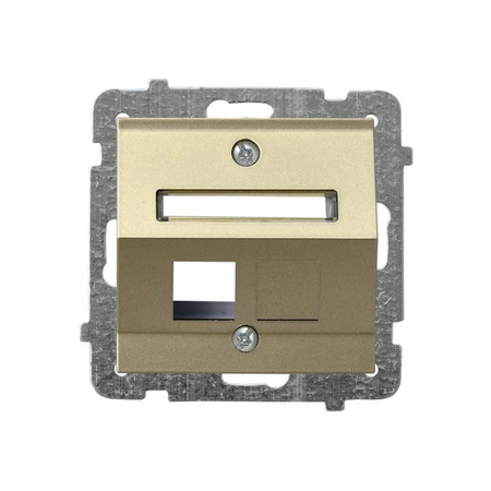 OSPEL SONATA GPK-1RS/p/39 Obudowa gniazda pojedynczego Keystone skośna