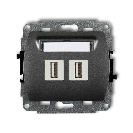 KARLIK TREND 11GUSB-2  Gniazdo podwójne 2xUSB A-A 2.0