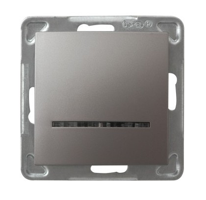 OSPEL IMPRESJA ŁP-12YS/m/23 Łącznik kontrolny z podświetleniem niebieskim