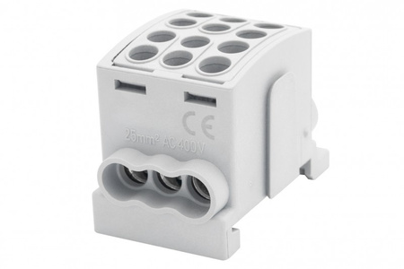 F-ELEKTRO F2.0362 Zacisk HLK 100A-3 (1x25,2x16 / 1x25,2x16)-szary