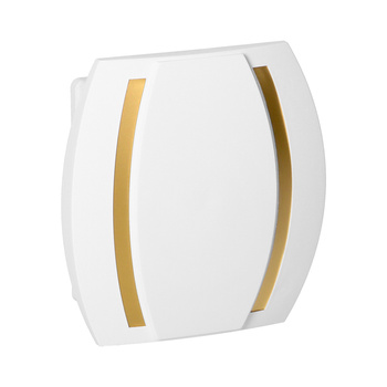 Dzwonek Kameleon Gong 8V, biało-złoty