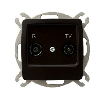 OSPEL KARO GPA-14SP/m/40 Gniazdo RTV przelotowe 14-dB