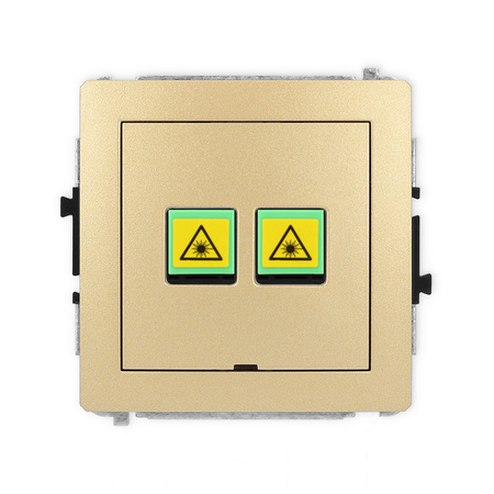 KARLIK DECO 29DGOPBO-2 Gniazdo światłowodowe optyczne podwójne bez pola opisowego