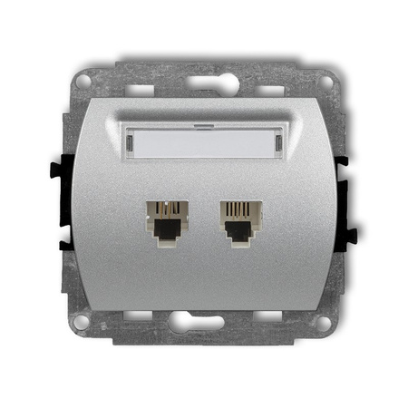 KARLIK TREND 7GT-2  Gniazdo telefoniczne podwójne  2xRJ11