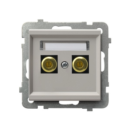 OSPEL SONATA GGN-1R/m/82 Gniazdo głośnikowe pojedyncze kaszmir