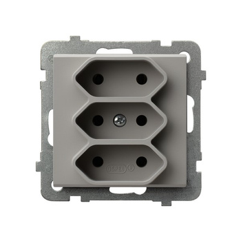 OSPEL SONATA GP-3R/m/82 Gniazdo potrójne EURO kaszmir