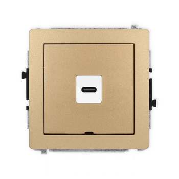 KARLIK DECO 8DGUSBBO-7  Gniazdo pojedyńcze  1xUSB C-C