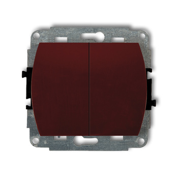 KARLIK TREND 4WP-33.1 Łącznik podwójny schodowego (dwa klawisze bez piktogramów)