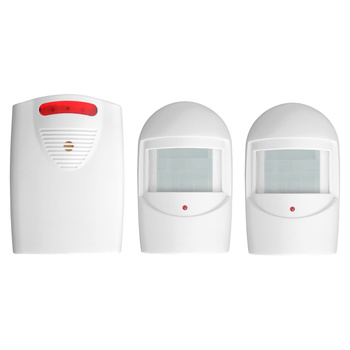 Zestaw czujników ruchu z sygnalizacją bezprzewodową IP44, 120m
