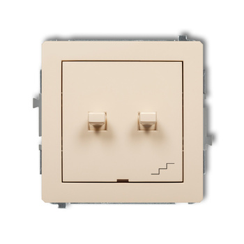 KARLIK DECO 1DWPUS-10.1 Łącznik jednobiegunowy  ze schodowym (wspólne zasilanie) w  stylu amerykańskim