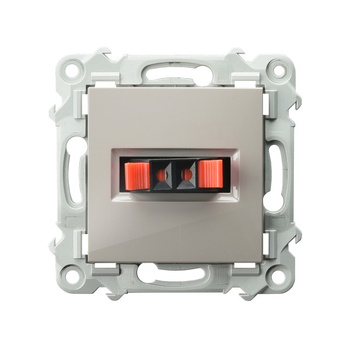 OSPEL SZAFIR GG-1Z/m/83 Gniazdo głośnikowe pojedyncze beż