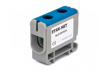 Stan-met Złączka szynowa gwintowa 1x50mm2 niebieska WLZ-35P/50/N