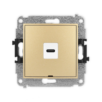 KARLIK MINI 29MGUSBBO-7  Gniazdo pojedyńcze  1xUSB C-C